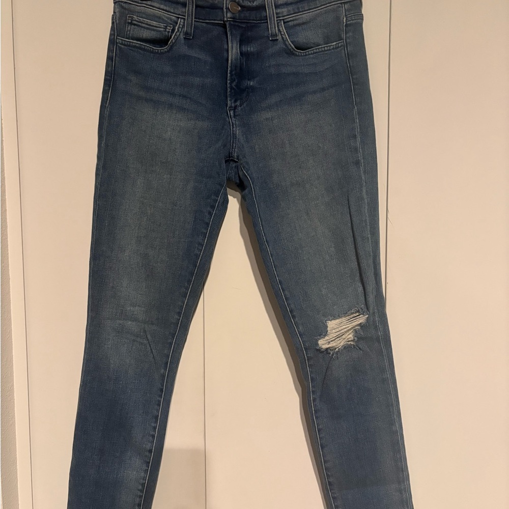 Joe's Jeans Blue Skinny Distressed Denim